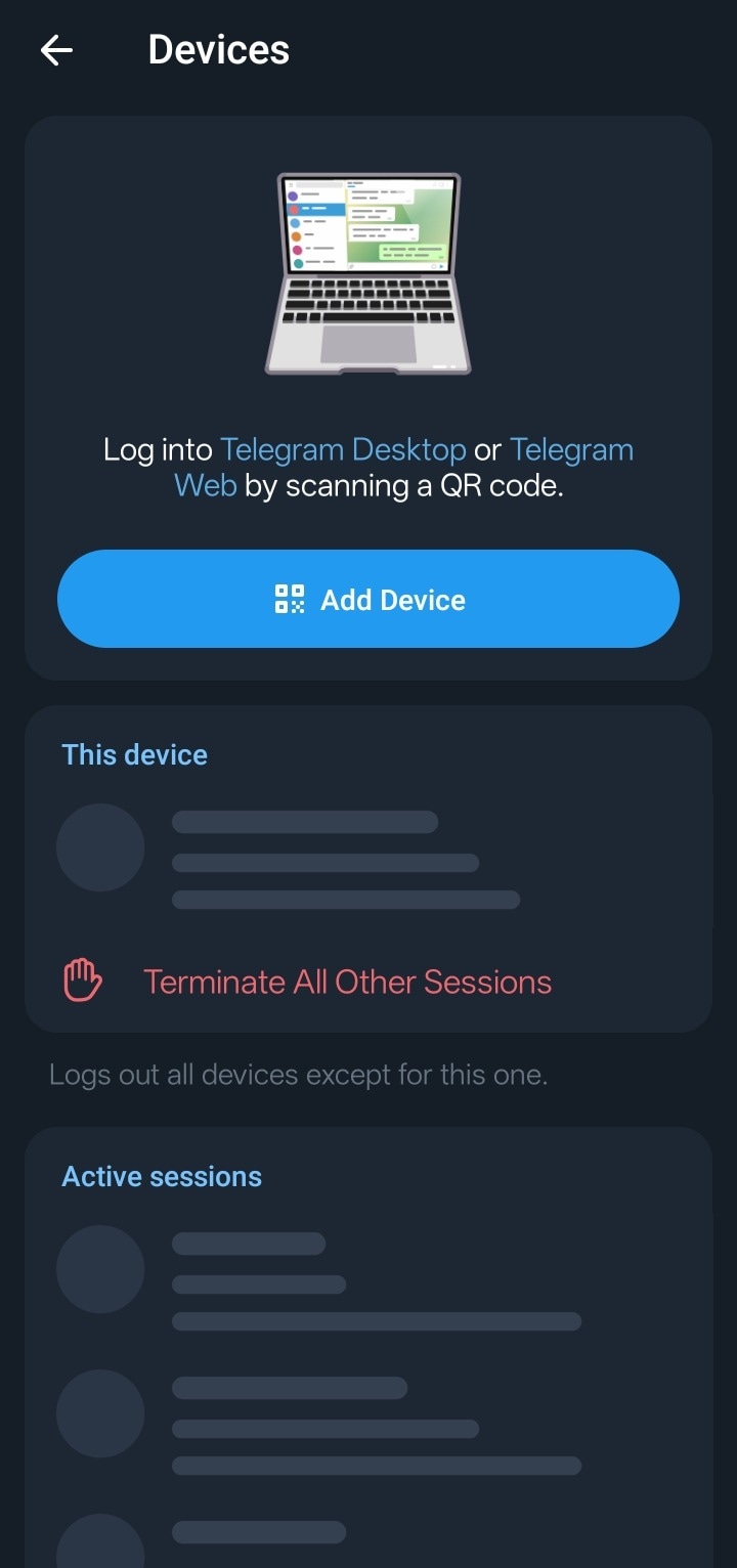 Tap Add Device at the top.